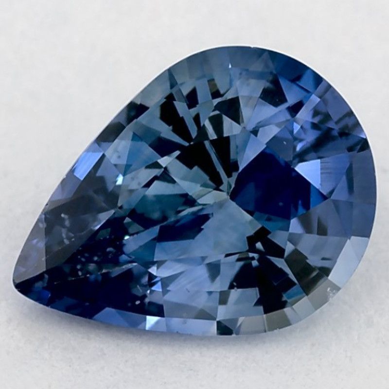 Szafir 1,41 ct, niebieski, szlif gruszka