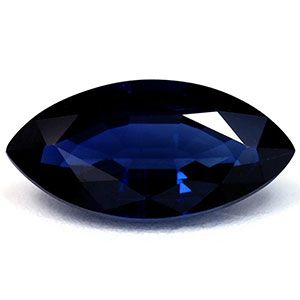 Szafir 1,63 ct, niebieski, szlif markiza