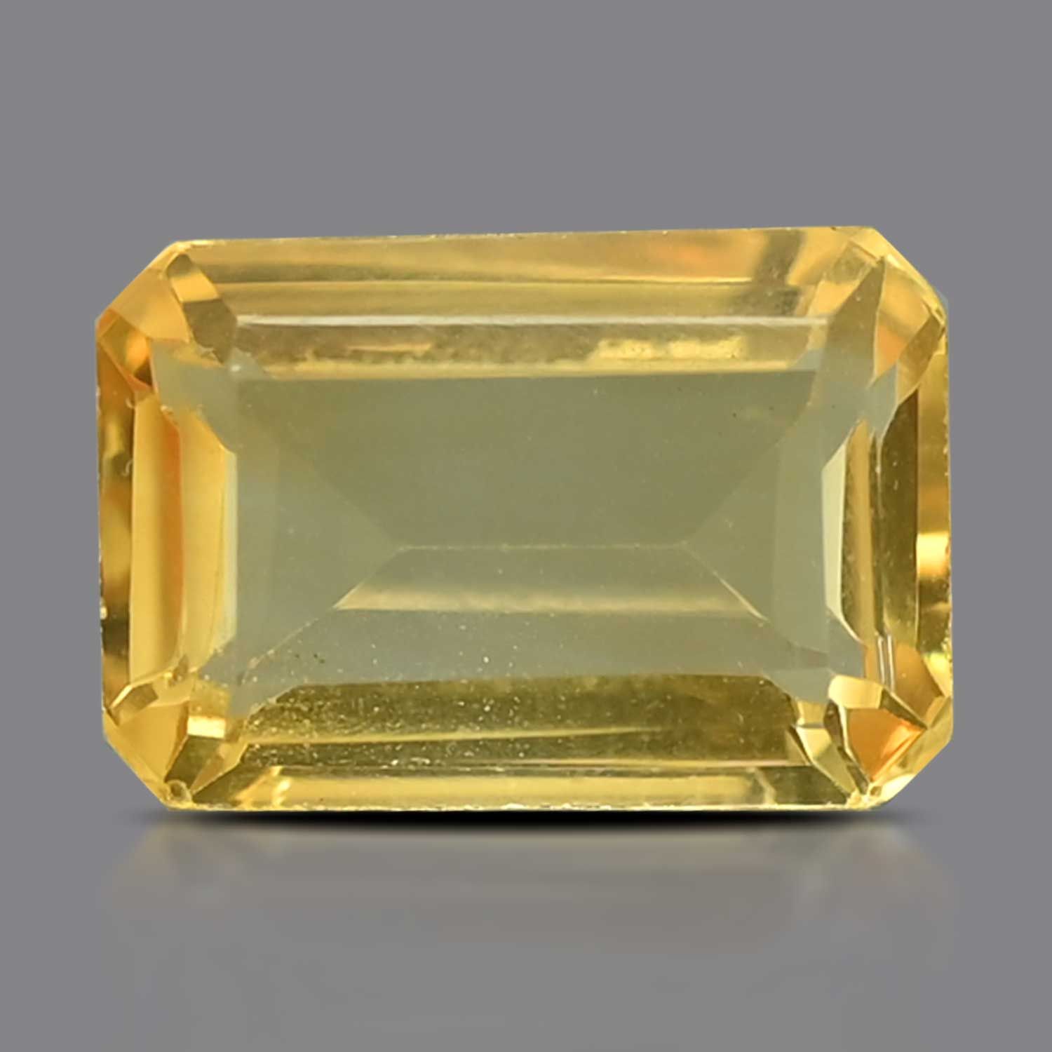 CITRINE FACETED 6.0ct YELLOW EC BRAZIL NONE