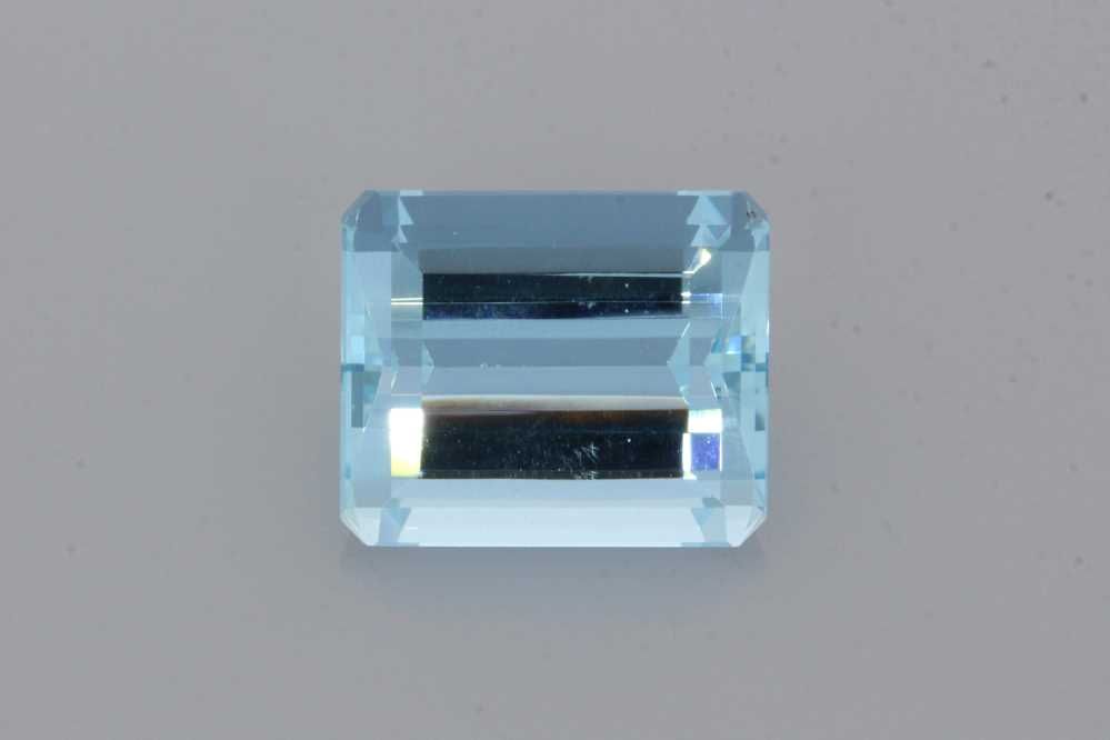 AQUAMARINE FACETED 6.32ct BLUE BLUE SI MOZAMBIQUE NONE