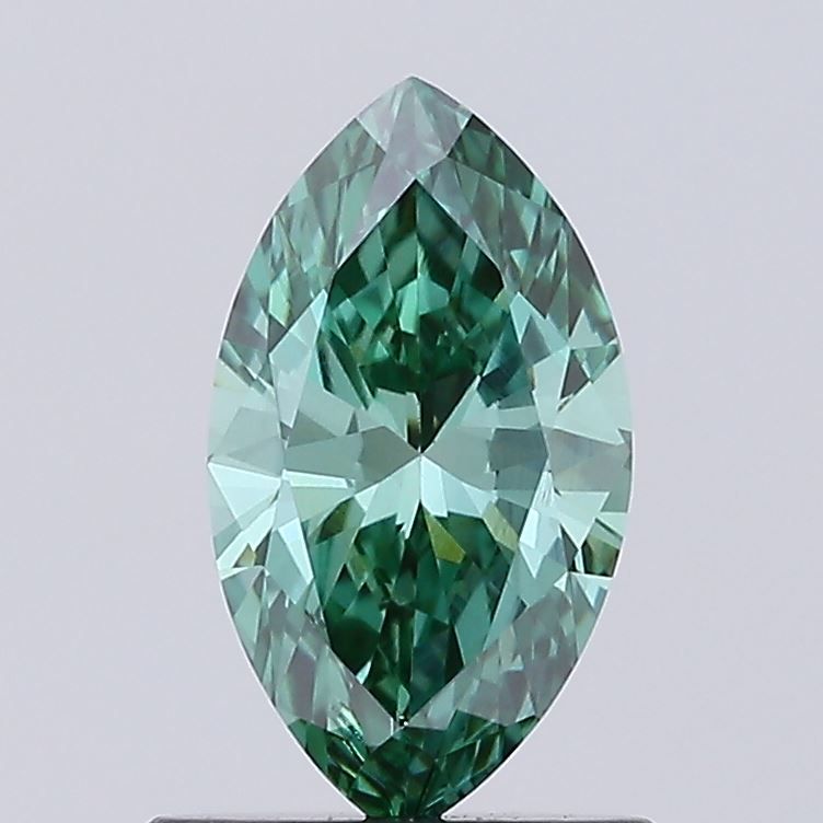 0.74 CT Fancy Vivid Green MARQUISE