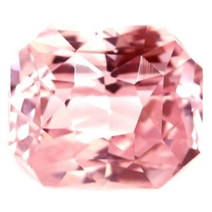 Szafir 1,13 ct, różowy, szlif szmaragdowy