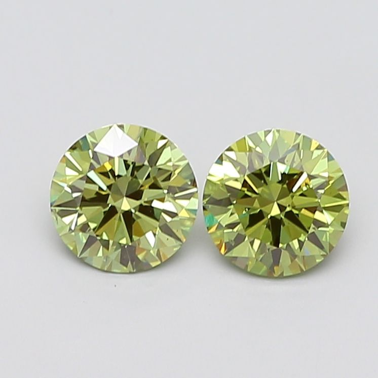 1.02 CT Fancy Vivid Green ROUND