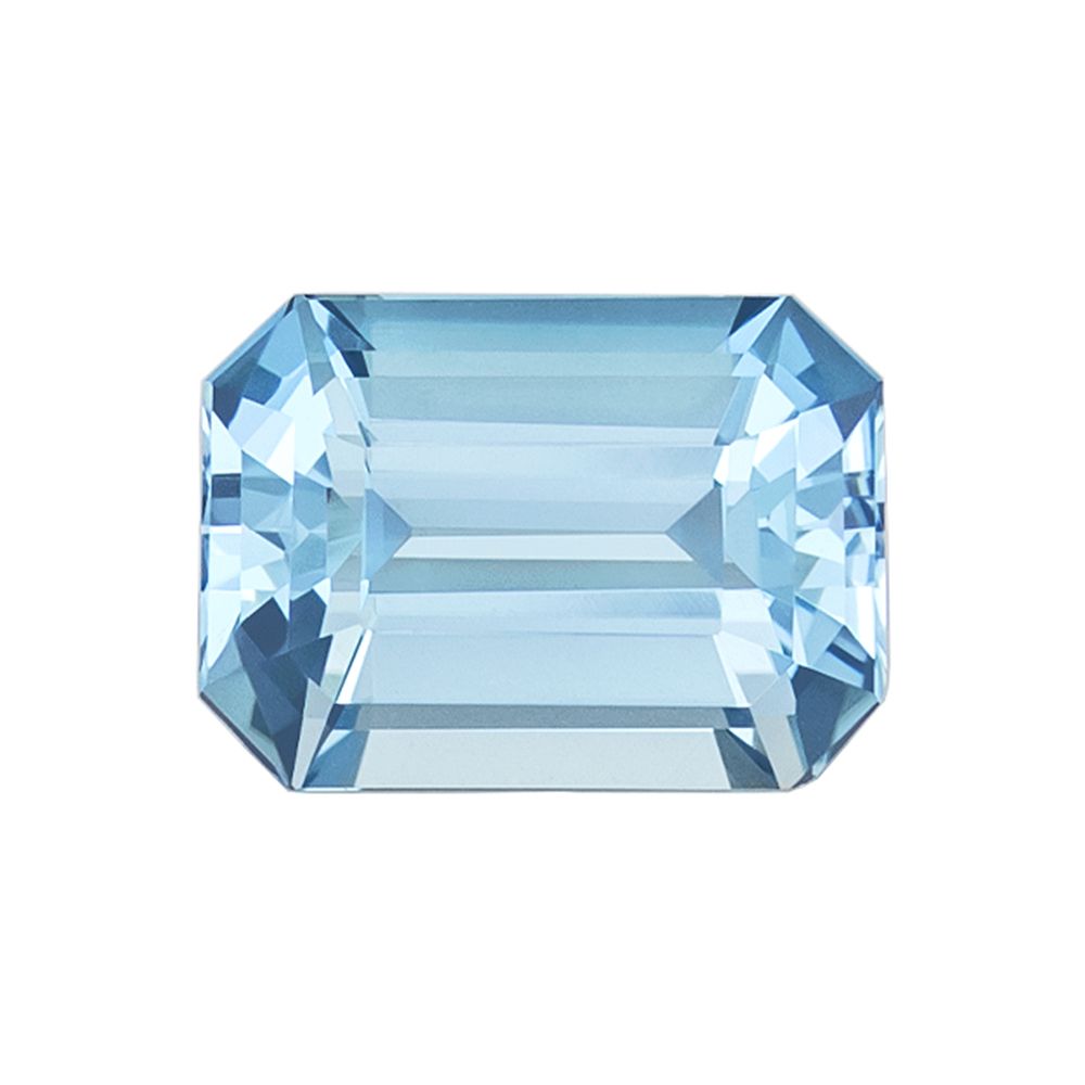 AQUAMARINE FACETED 1.33ct BLUE EC BRAZIL HEATED