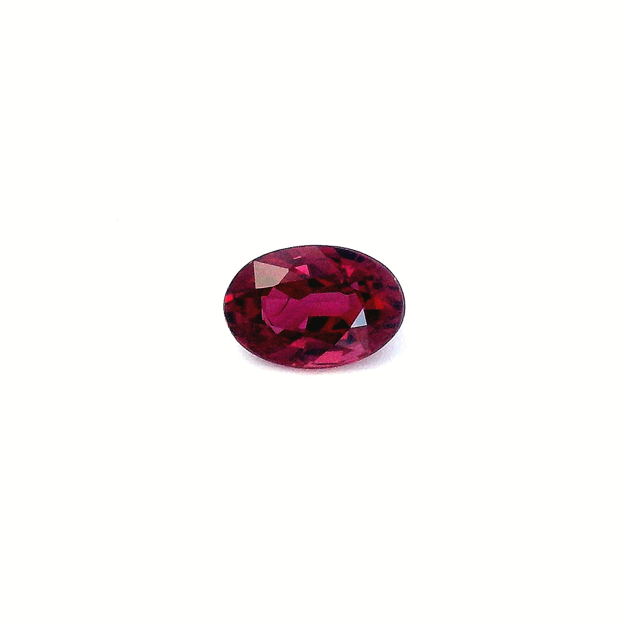 0.61 ct Oval ruby