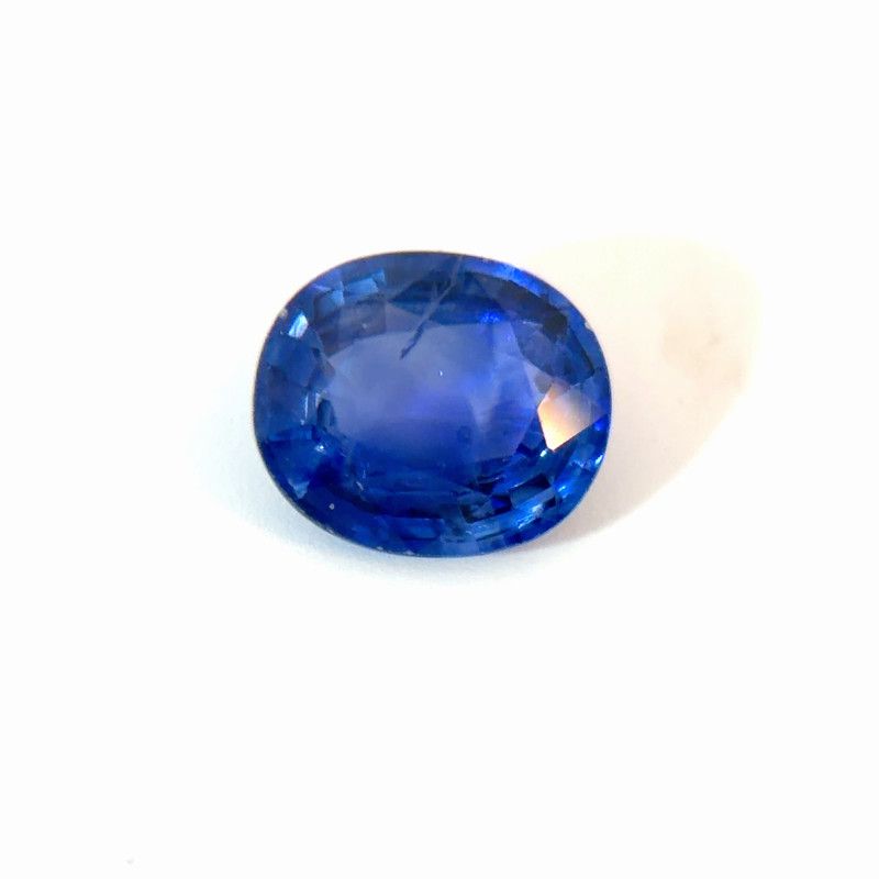 Szafir 1,86 ct, niebieski, szlif owalny