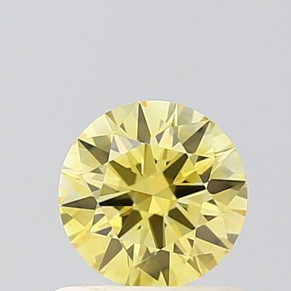0.58 CT Fancy Vivid Yellow ROUND