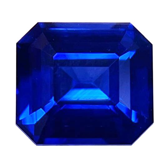 Szafir 1,59 ct, niebieski, szlif szmaragdowy