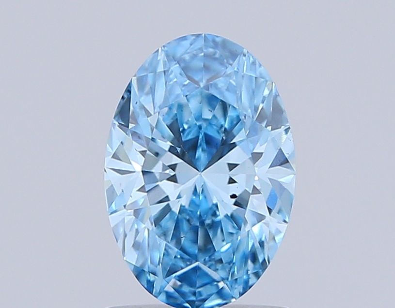 1.02 CT Fancy Vivid Blue OVAL