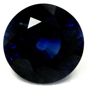 SAPPHIRE FACETED 1.8ct BLUE Deep Blue SI MADAGASCAR HEATED
