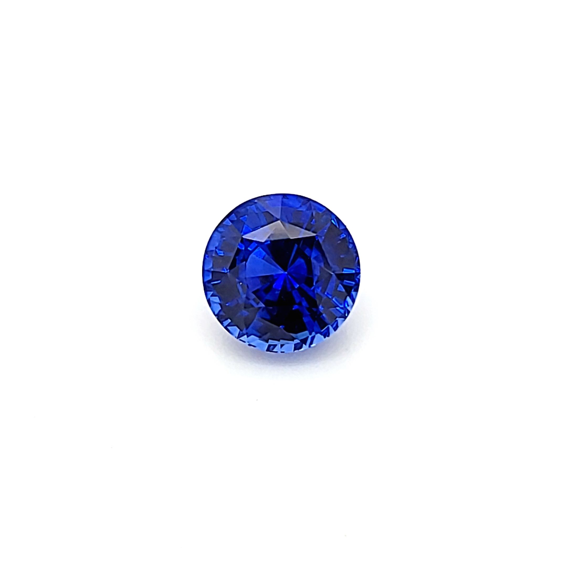 SAPPHIRE FACETED 4.51ct BLUE Blue EC SRILANKA HEATED
