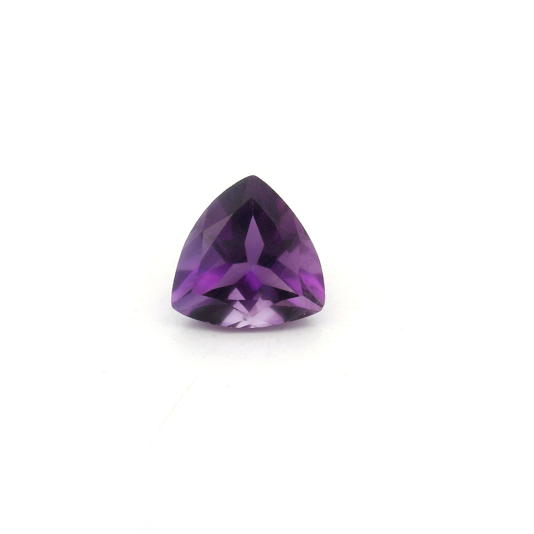 Ametyst 1,10 ct, purpurowy, szlif trójkątny
