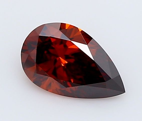 0.54 CT Fancy Deep Orange PEAR