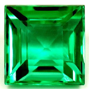 Szmaragd 1,00 ct, zielony, szlif kwadratowy
