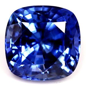 SAPPHIRE FACETED 1.37ct BLUE Vivid Blue EC SRILANKA HEATED