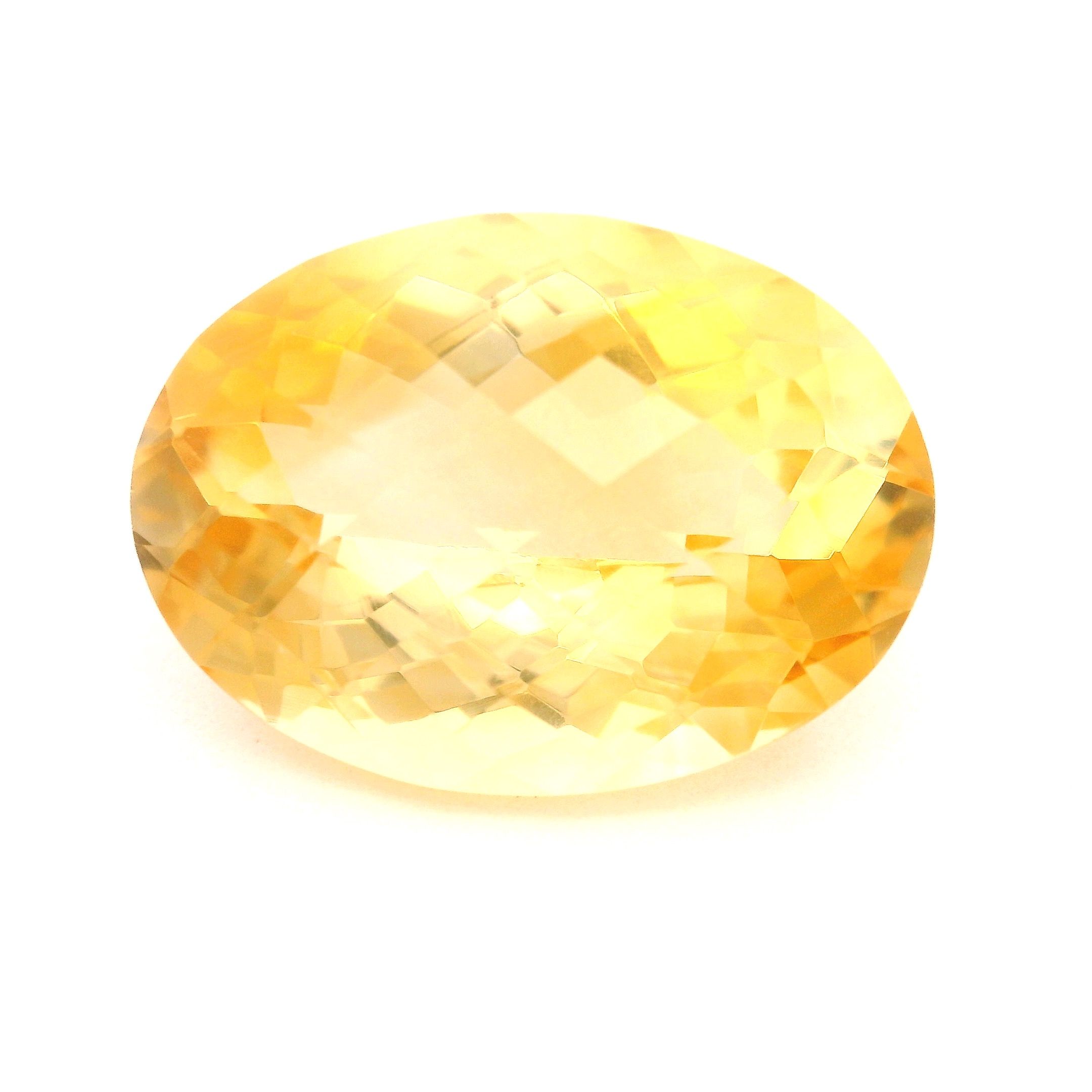 CITRINE FACETED 12.65ct YELLOW Medium Intense EC BRAZIL NONE
