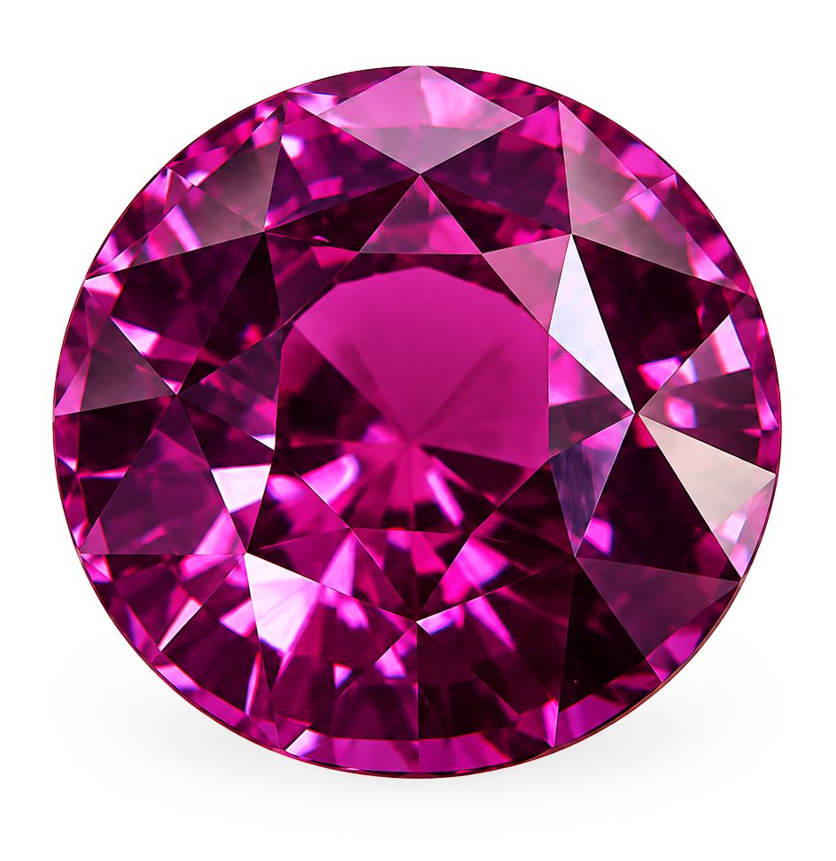 Szafir 5,53 ct, różowy, szlif okrągły