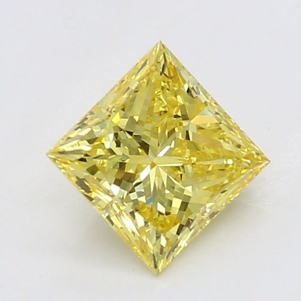 0.57 CT Fancy Vivid Yellow PRINCESS