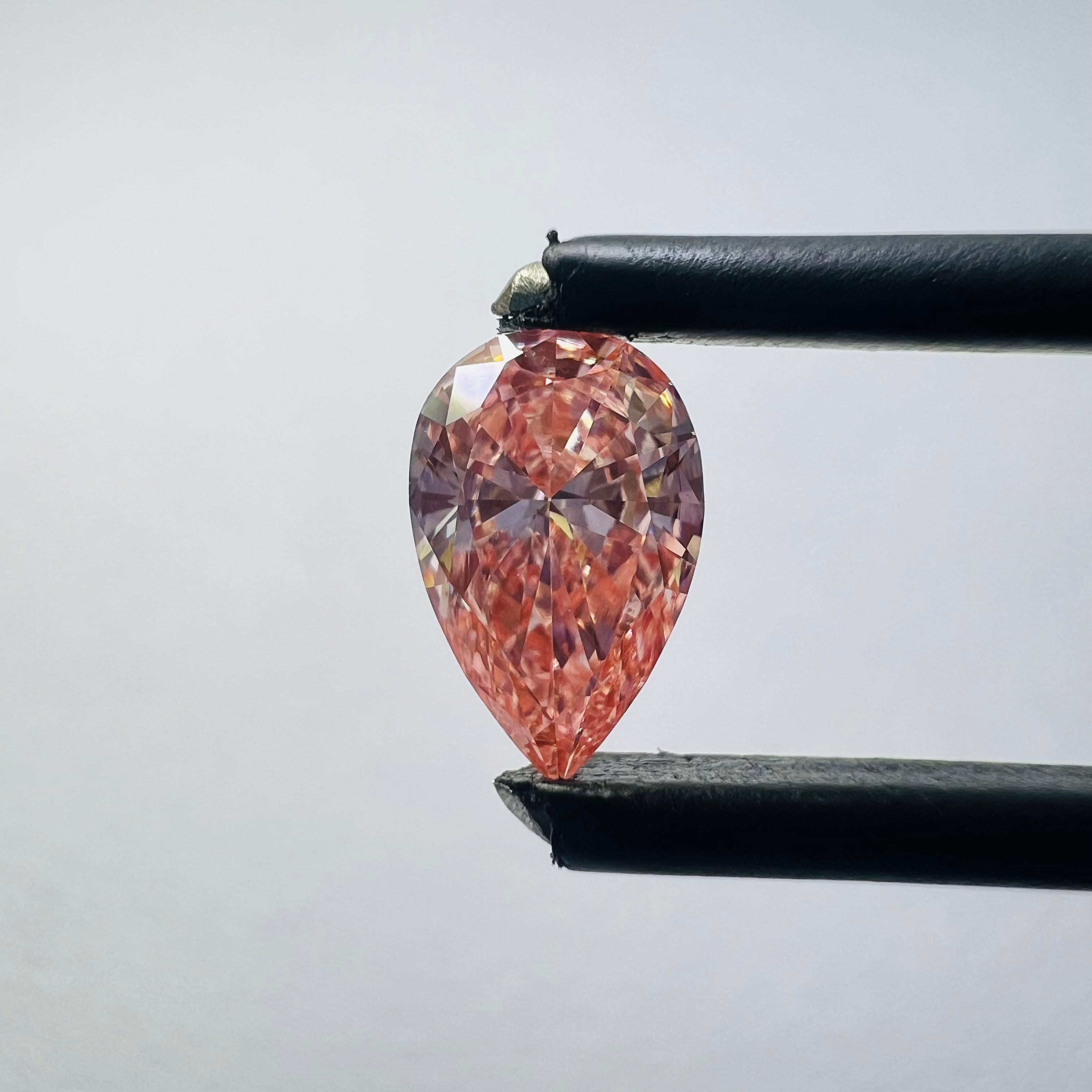 0.48 CT Pink PEAR