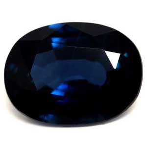 SAPPHIRE FACETED 1.59ct BLUE Deep Blue EC MADAGASCAR HEATED