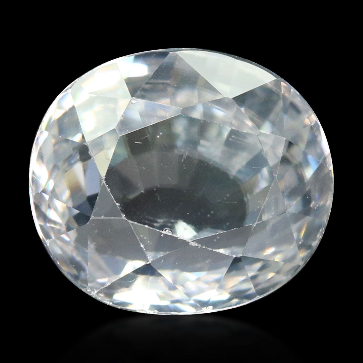 ZIRCON FACETED 5.63ct WHITE MI CAMBODIA NONE