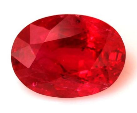 Rubin 1,30 ct, czerwony, szlif owalny