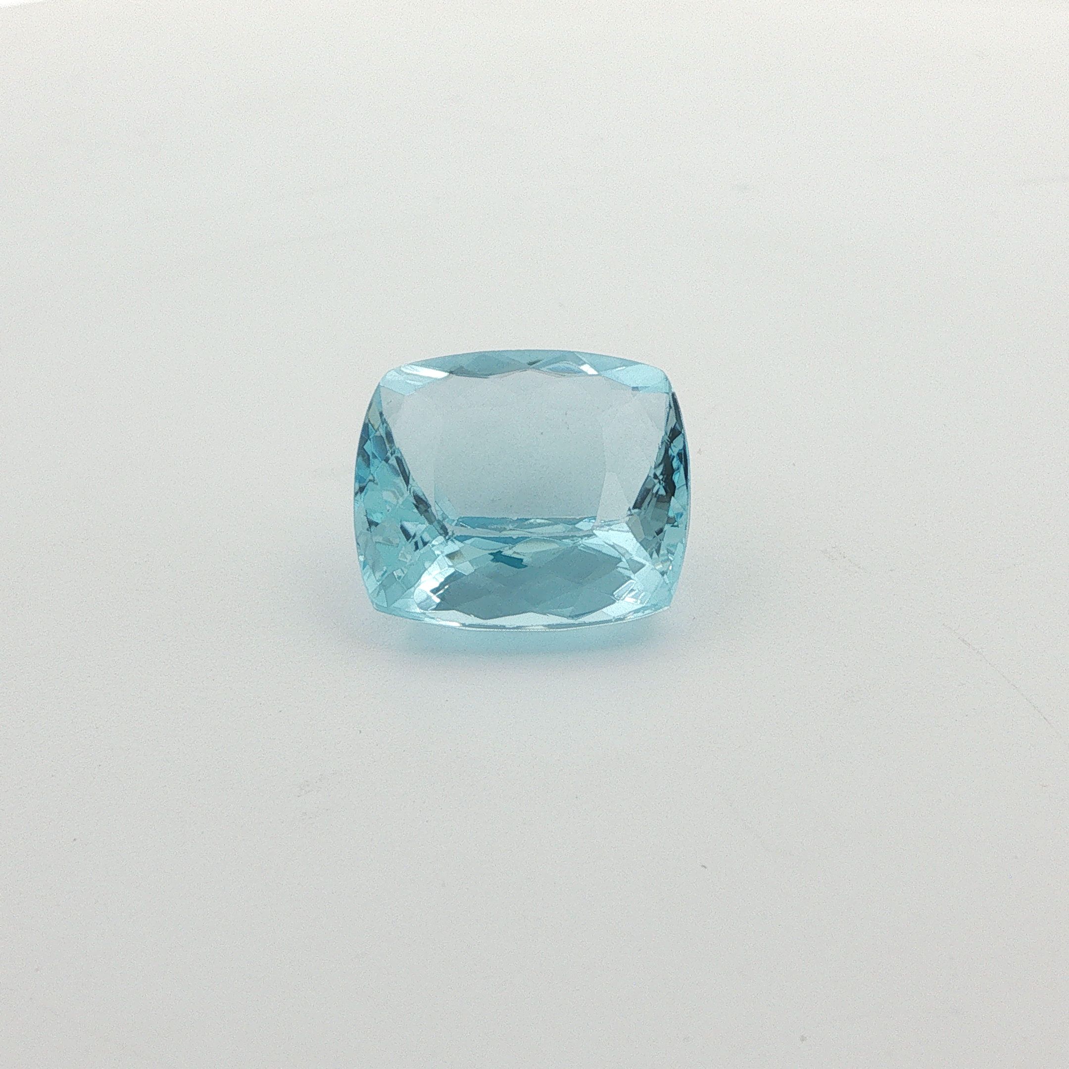 11.16 ct Cushion aquamarine