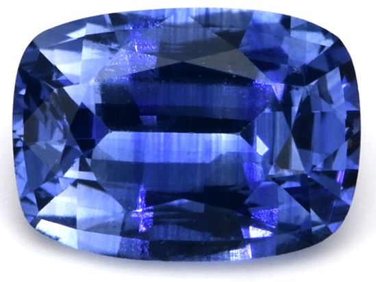Szafir 1,34 ct, niebieski, szlif cushion