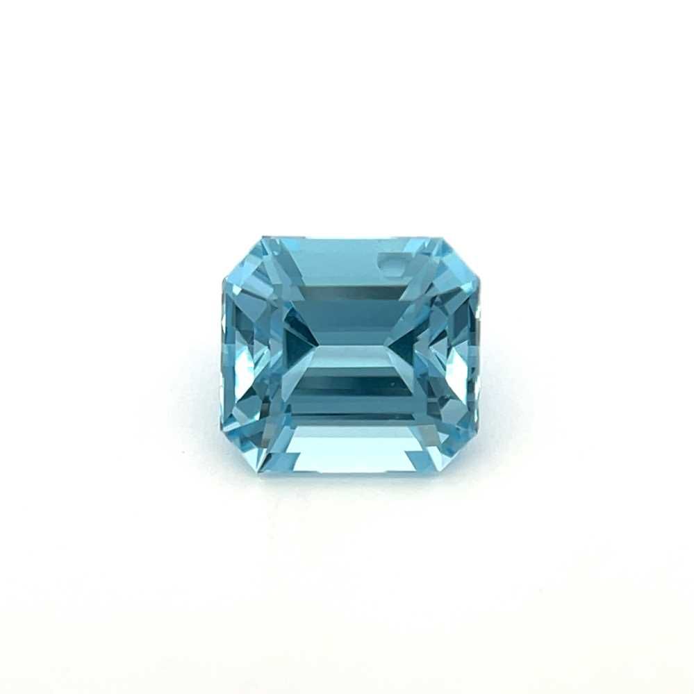 Akwamaryn 4,71 ct, niebieski, szlif asscher