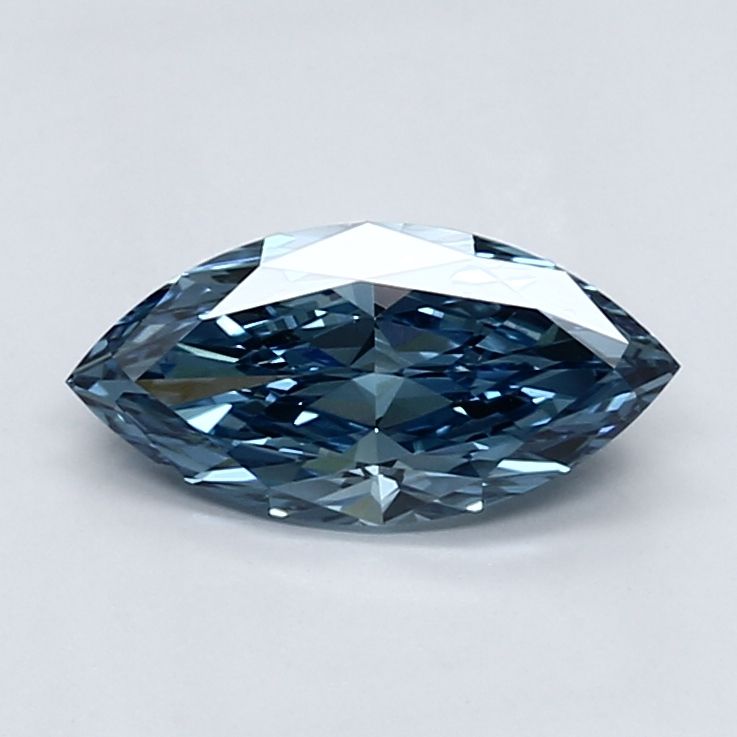 1.13 CT Fancy Vivid Blue MARQUISE