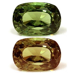 Aleksandryt 1,51 ct, zielony, szlif cushion