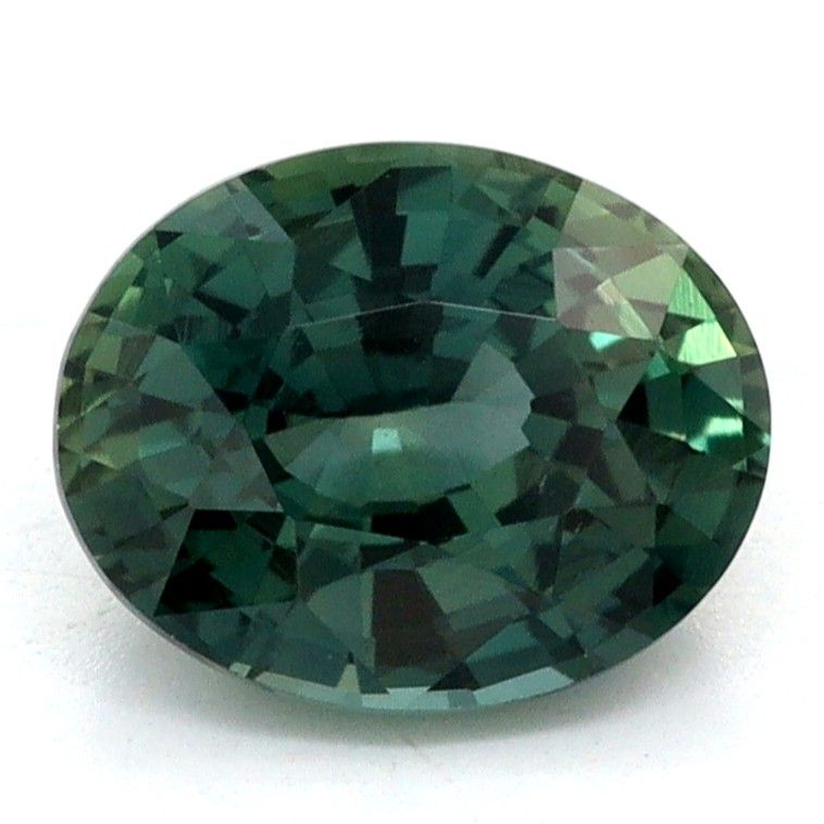 Szafir 1,04 ct, morski, szlif owalny
