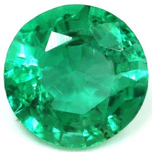 Szmaragd 1,10 ct, zielony, szlif okrągły