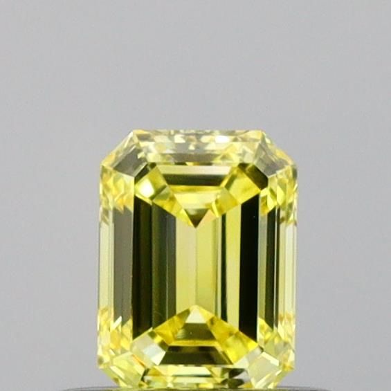 0.43 CT Fancy Vivid Yellow EMERALD