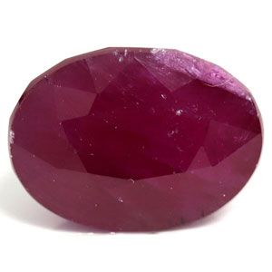 Rubin 8,25 ct, czerwony, szlif owalny