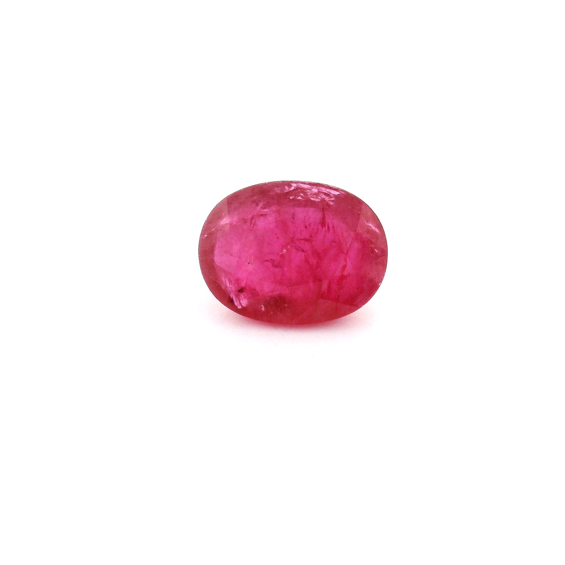 Rubin 1,60 ct, czerwony, szlif owalny