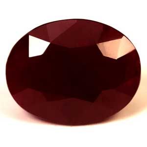 Rubin 11,51 ct, czerwony, szlif owalny