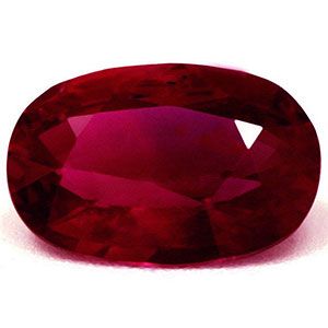 Rubin 1,15 ct, czerwony, szlif owalny