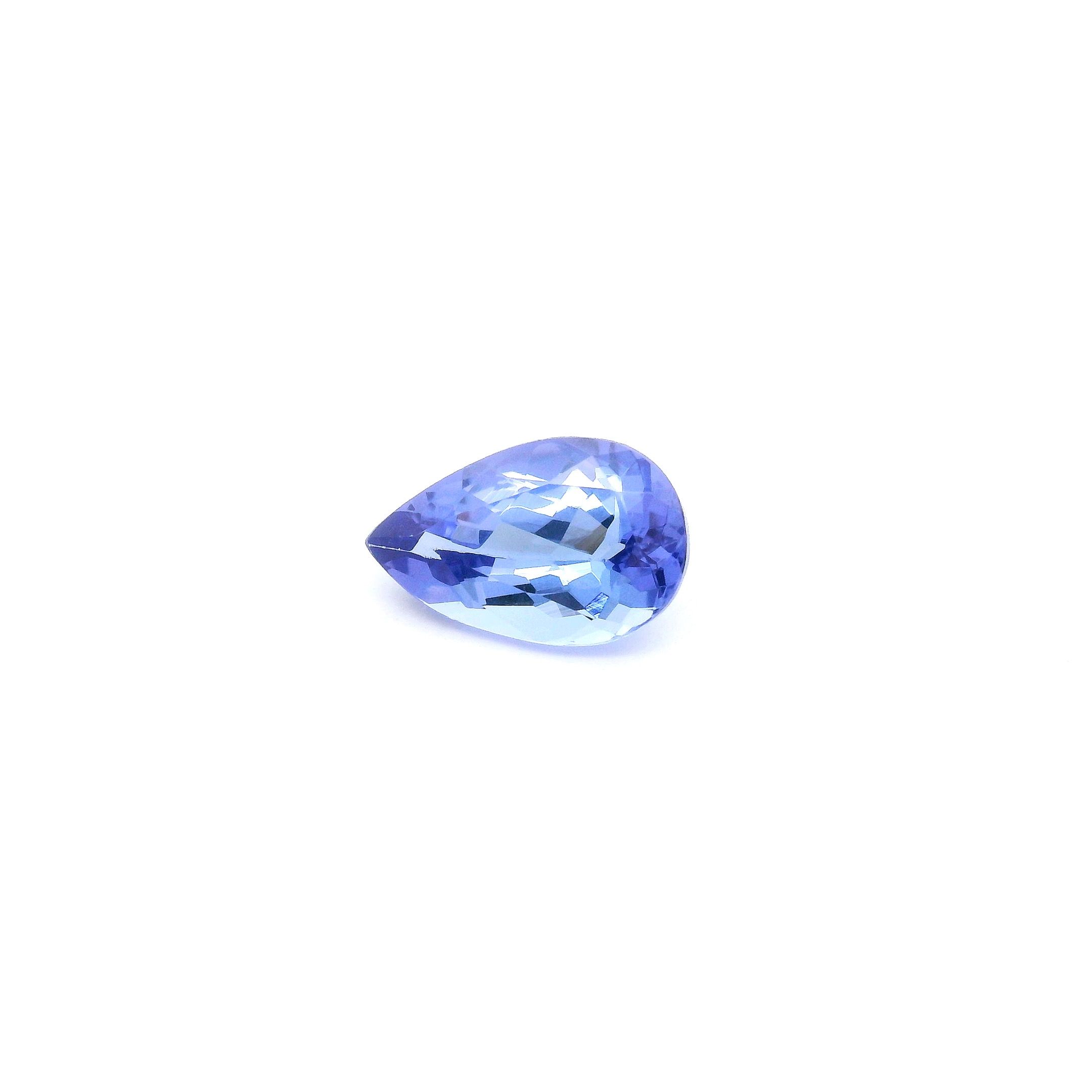 1.28 ct Pear tanzanite