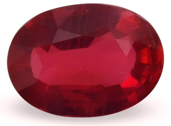Rubin 2,08 ct, czerwony, szlif owalny