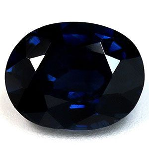 Szafir 1,60 ct, niebieski, szlif owalny