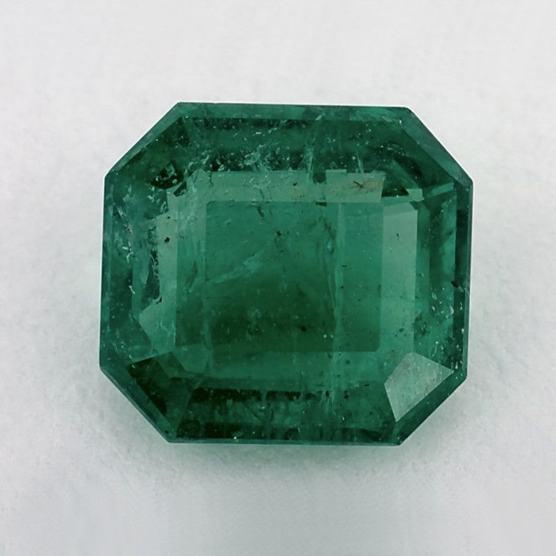 Szmaragd 3,53 ct, zielony, szlif ośmiokątny