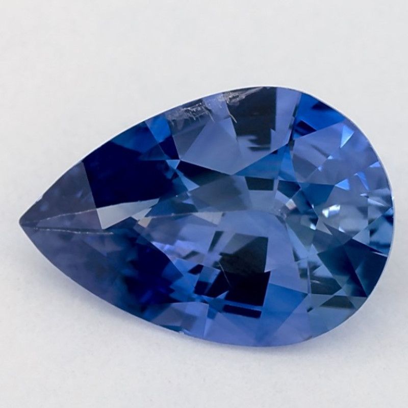 Szafir 2,17 ct, niebieski, szlif gruszka