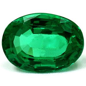Szmaragd 1,52 ct, zielony, szlif owalny
