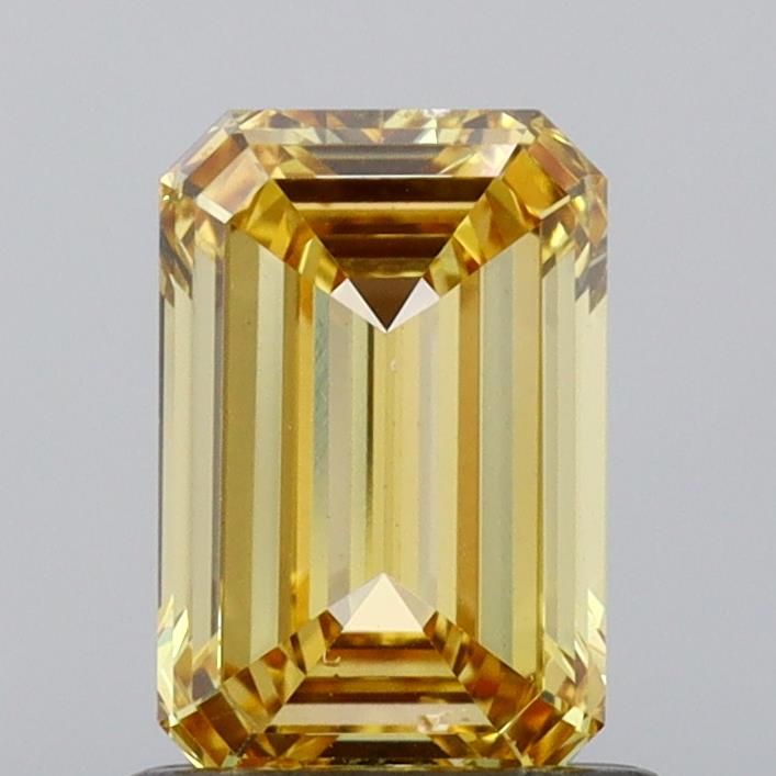 1.0 CT Fancy Vivid Yellow EMERALD