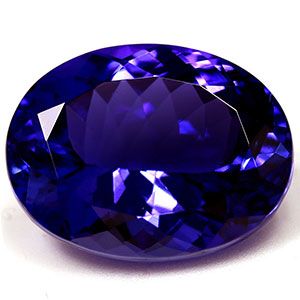 Tanzanit 11,55 ct, niebieski, szlif owalny