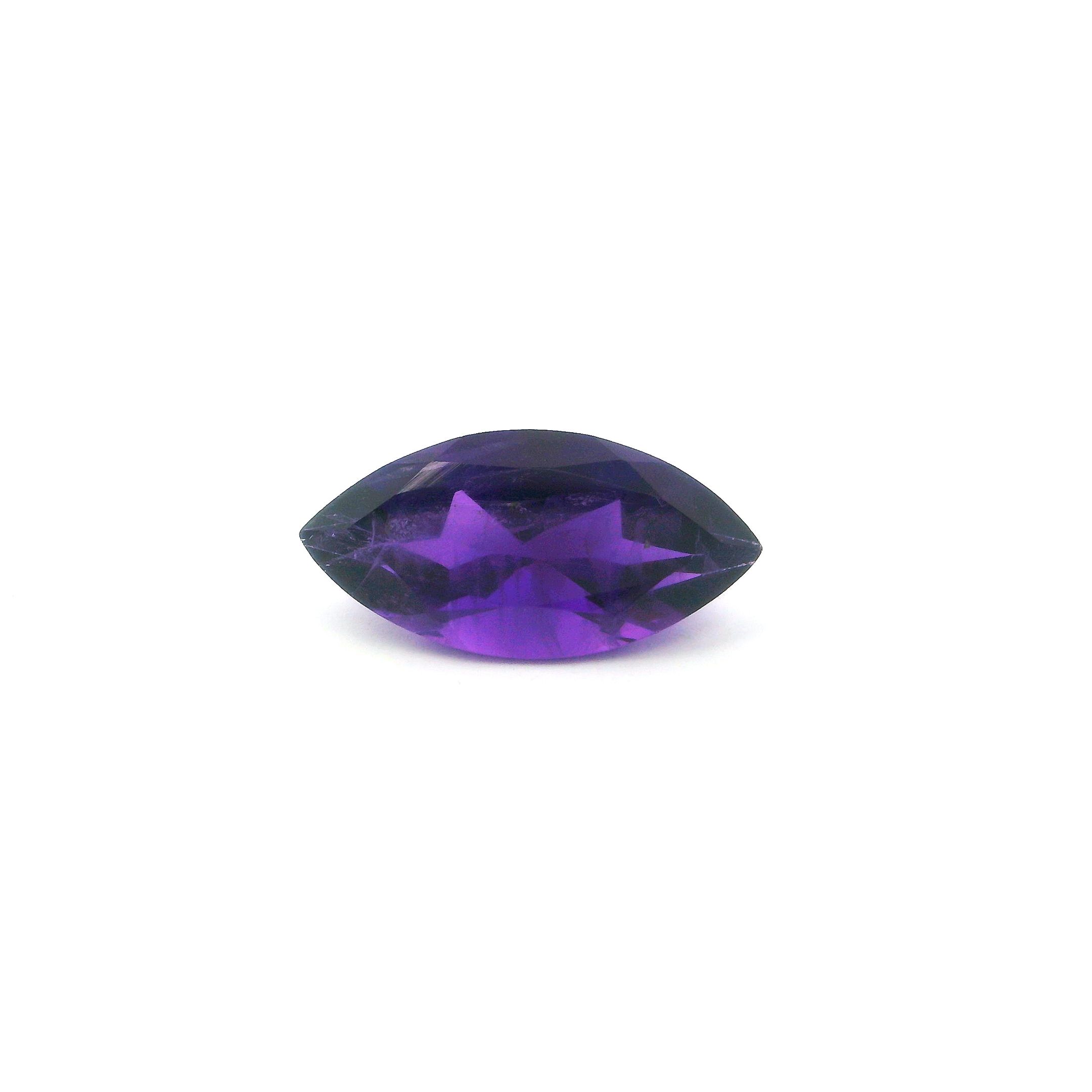 Ametyst 2,61 ct, purpurowy, szlif markiza