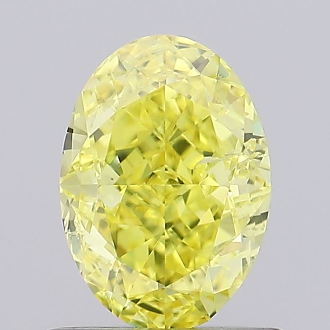0.92 CT Fancy Vivid Yellow OVAL