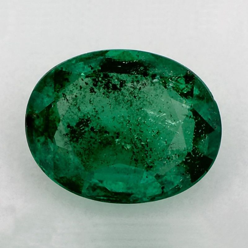Szmaragd 2,74 ct, zielony, szlif owalny