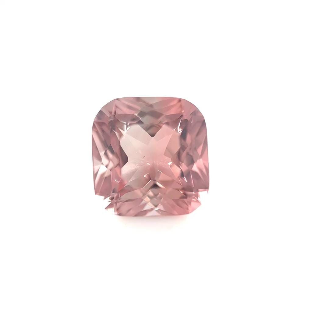 Turmalin 6,63 ct, różowy, szlif cushion